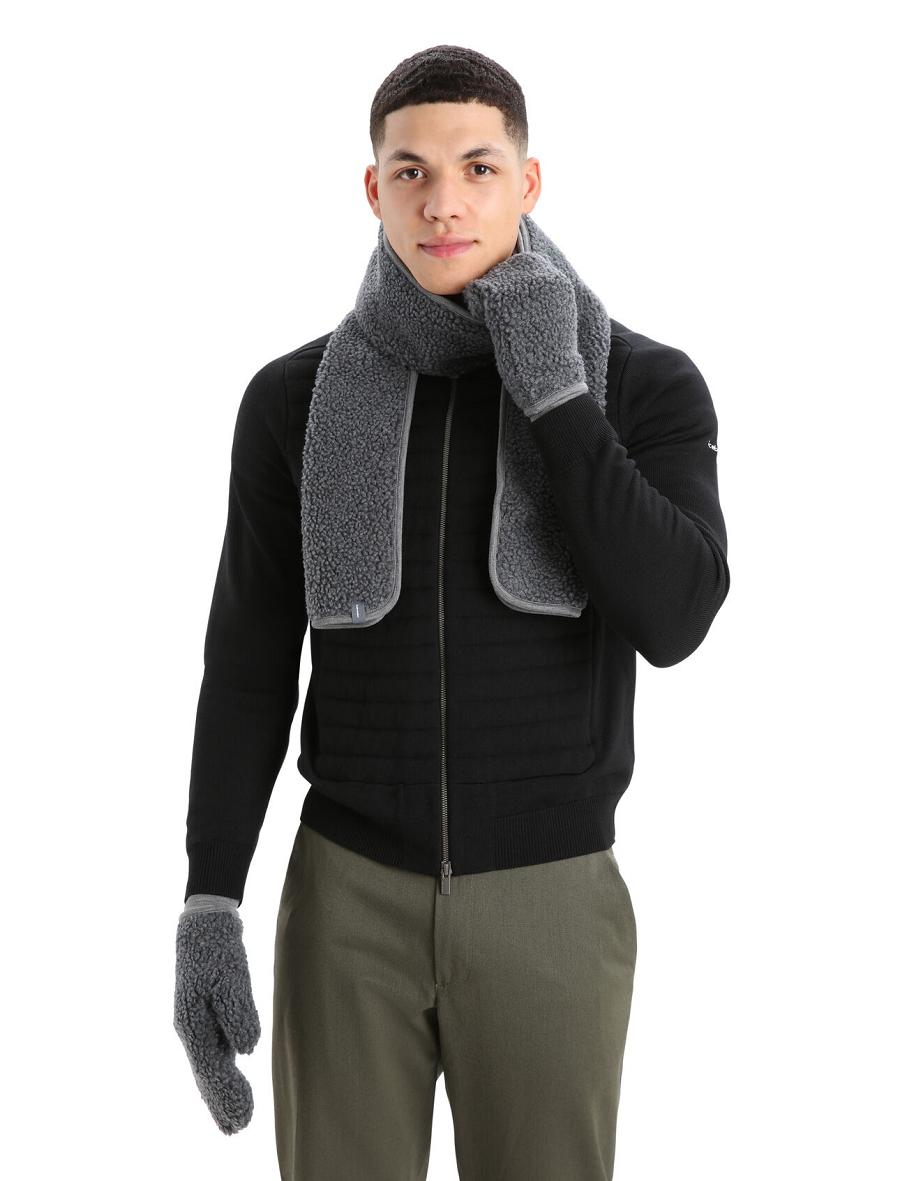 Echarpes Icebreaker Unisex RealFleece™ Merino High Pile Homme Grise | FR 1064KORI